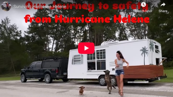 The journey to safety from Hurricane Helene